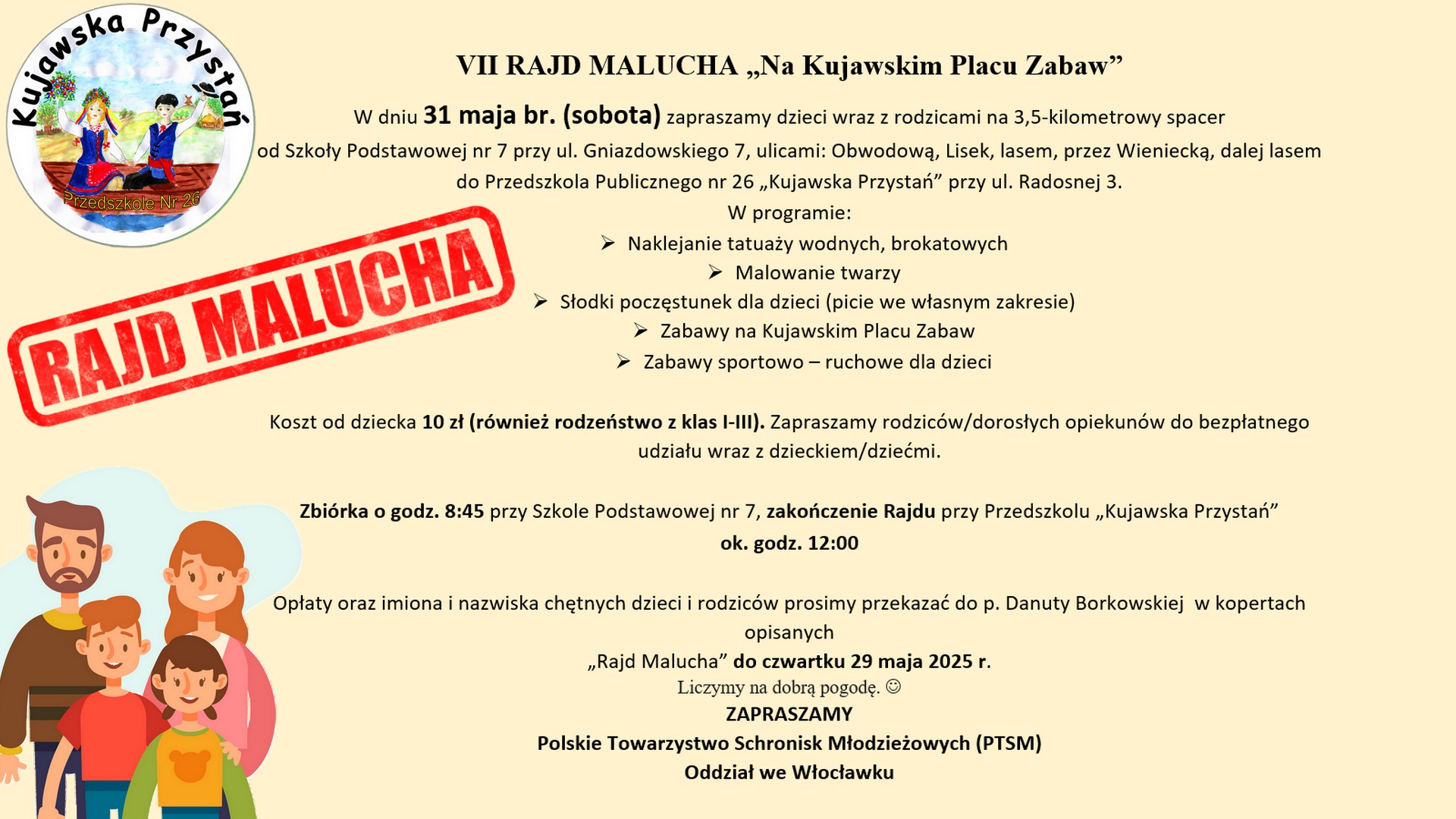 VII RAJD MALUCHA „Na Kujawskim Placu Zabaw”