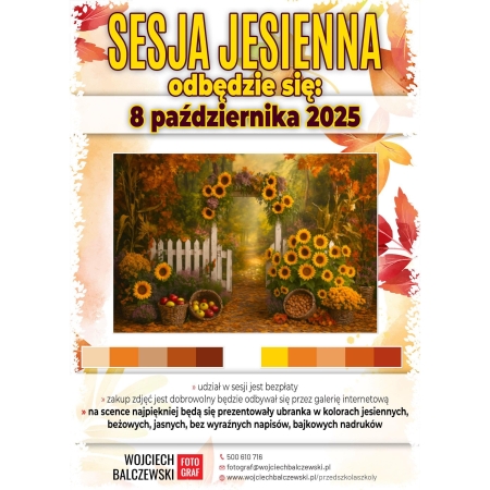 Jesienna sesja fotograficzna