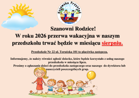 Przerwa wakacyjna 2026